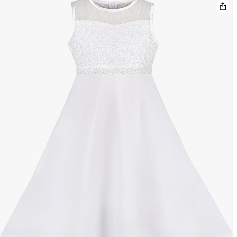 Girls Dress Rhinestone Chiffon Bridesmaid Dance Ball Maxi Gown